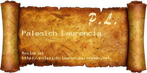 Palesich Laurencia névjegykártya